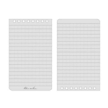 Carnet Rite In The Rain à spirale supérieure 10 × 15 cm 100 pages couverture Polydura