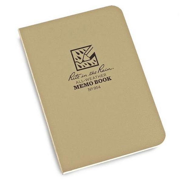 Carnet de notes étanche Rite in the Rain 954 format 9 x 13 cm 56 feuilles couverture souple
