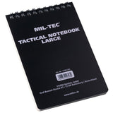 Carnet tactique Mil-Tec étanche 48 feuillets format 100 × 150 mm