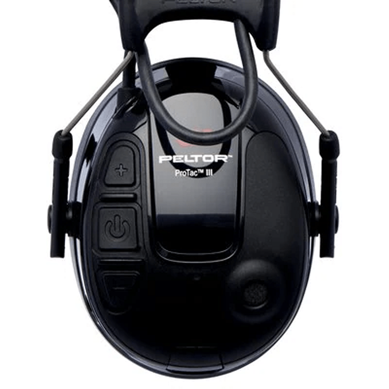 Casque anti - bruit PELTOR™ PROTAC III COQUES FINES 26 dB 3M - Noir - Welkit.com