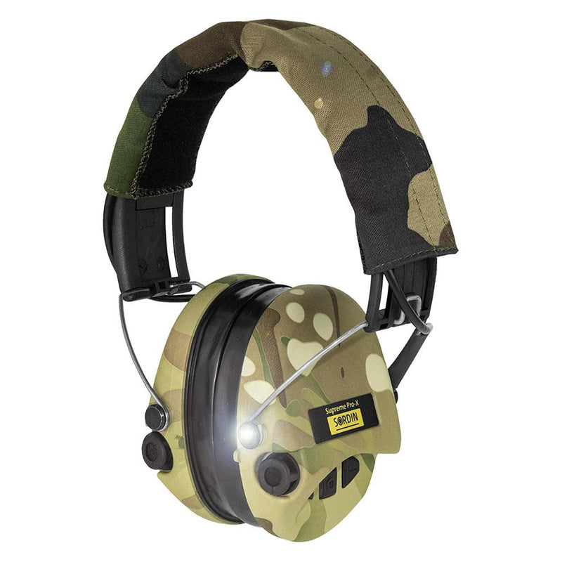 Casque anti-bruit Sordin Supreme Pro X Led [SNR : 25 dB / HML : H=28 M=21 L=16]