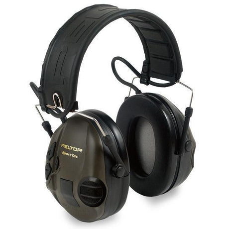 Casque anti-bruit électronique 3M™ PELTOR™ SportTac™ serre-tête pliable [SNR : 28 dB]