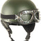 Casque d'entraînement demi-coque Mil-Tec coque ABS calotte EPS avec lunettes