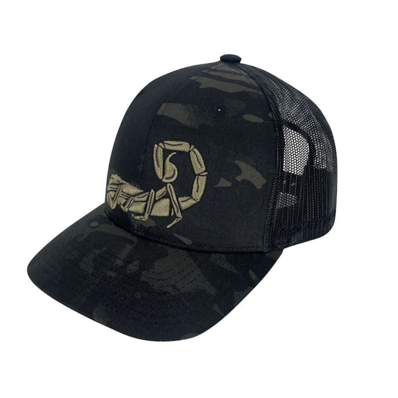 Casquette Agilite Trucker Scorpion taille unique à fermeture arrière à pressions
