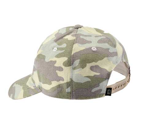 Casquette Brandit Basecap en coton fermeture plastique réglable œillets d'aération