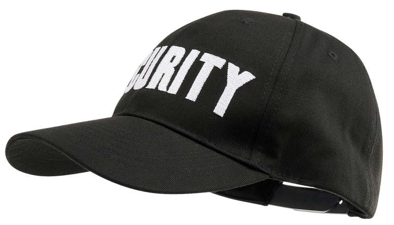 Casquette Brandit Security en coton broderie Security fermeture plastique réglable