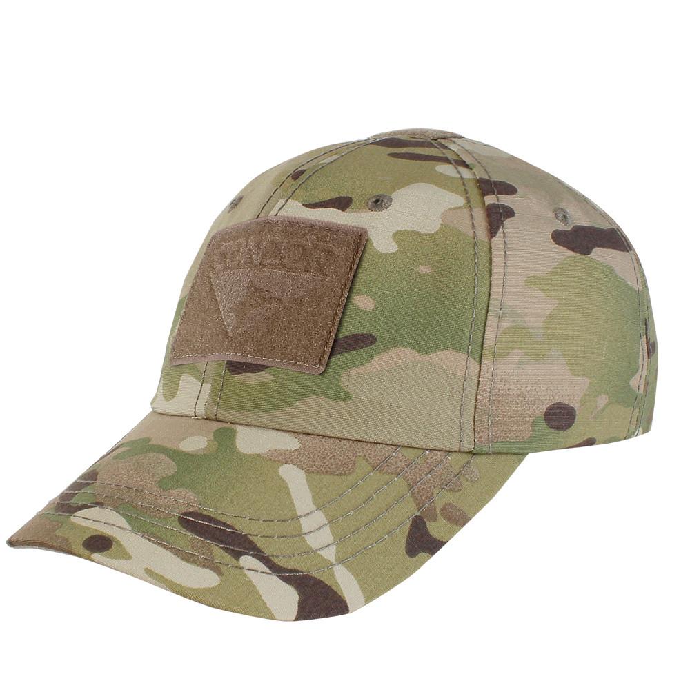 Casquette Condor Tactical en coton champ d'écusson avant et bandeau de nom arrière