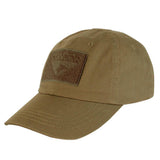 Casquette Condor Tactical en coton champ d'écusson avant et bandeau de nom arrière