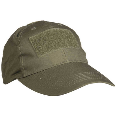 Casquette Mil-Tec Tactical 65 % polyester 35 % coton avec trois surfaces auto-agrippantes et boucle réglable