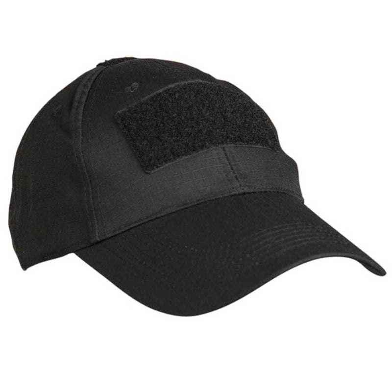 Casquette Mil-Tec Tactical 65 % polyester 35 % coton avec trois surfaces auto-agrippantes et boucle réglable