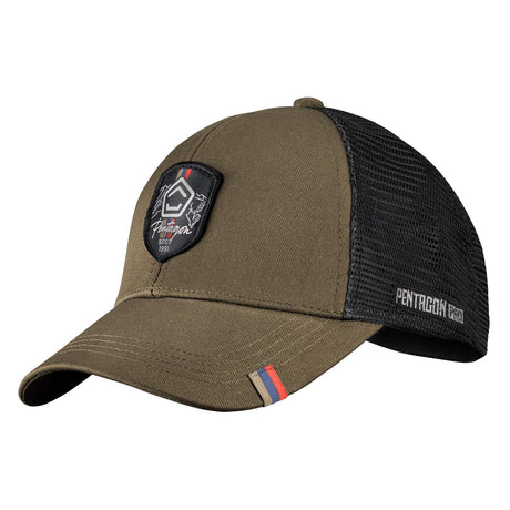 Casquette Pentagon Revenant Trucker coton et filet polyester avec écusson blason