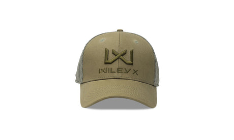 Casquette Trucker Wiley X 6 panneaux à visière pré-courbée et maille arrière aérée