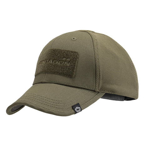 Casquette baseball Pentagon Raptor 6 panneaux à panneaux arrière en maille et emplacement auto-agrippant