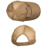 Casquette baseball tactique Mil-Tec en mesh polyester-coton avec deux surfaces auto-agrippantes pour patches