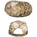 Casquette baseball tactique Mil-Tec en mesh polyester-coton avec deux surfaces auto-agrippantes pour patches