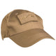 Casquette baseball tactique Mil-Tec en mesh polyester-coton avec deux surfaces auto-agrippantes pour patches