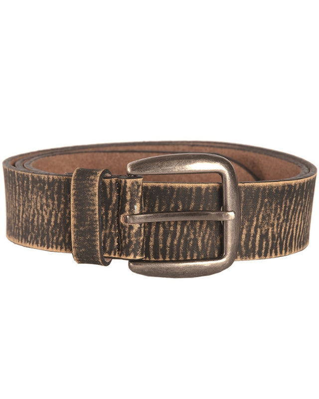 Ceinture Mil-Tec en cuir de bovin enduit polyuréthane largeur 4 cm à boucle en zinc