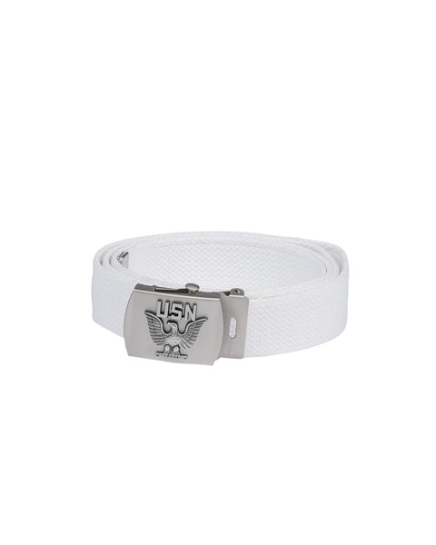 Ceinture de pantalon type US Mil-Tec en coton 3 cm à boucle insigne US Navy