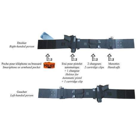 Ceinture holster Patrol Equipement Discret