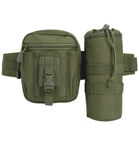 Ceinturon Brandit Allround 4 cm MOLLE avec pochette et porte-gourde amovibles