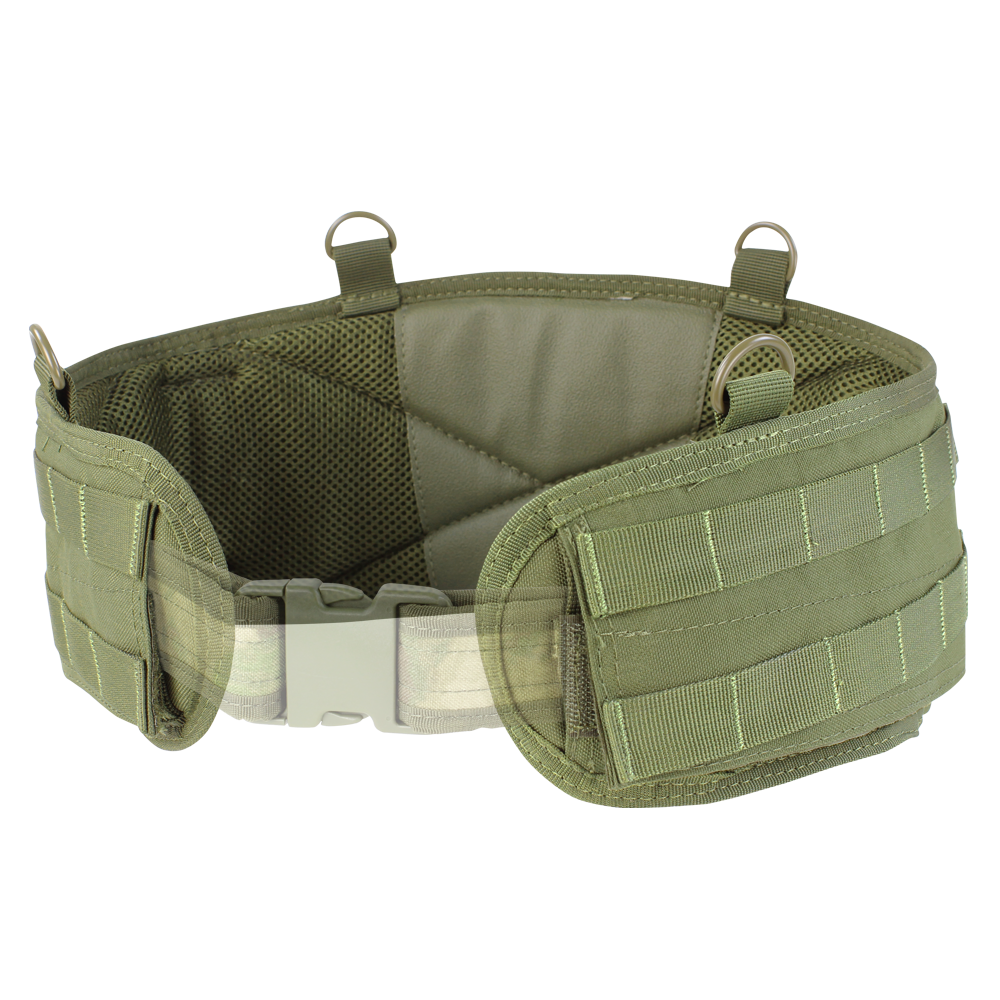 Ceinturon de combat Condor Battle Belt Gen II galbé deux rangées MOLLE anneaux en D