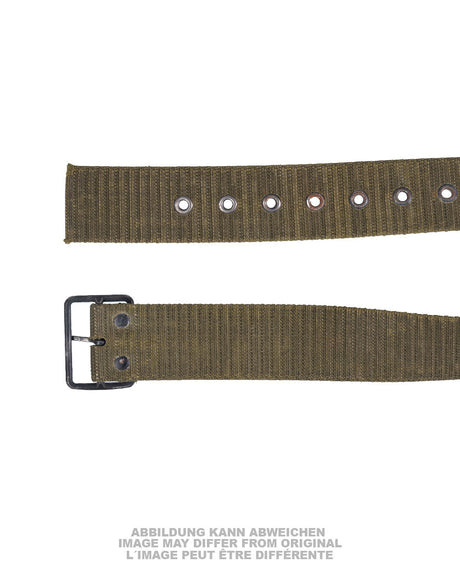 Ceinturon de combat tchèque en sangle à boucle à ardillon, surplus d'occasion, lot de 10
