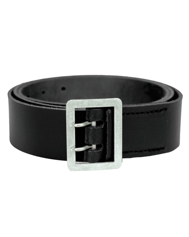 Ceinturon de service Mil-Tec en cuir de bovin 4,5 cm boucle métal à deux ardillons