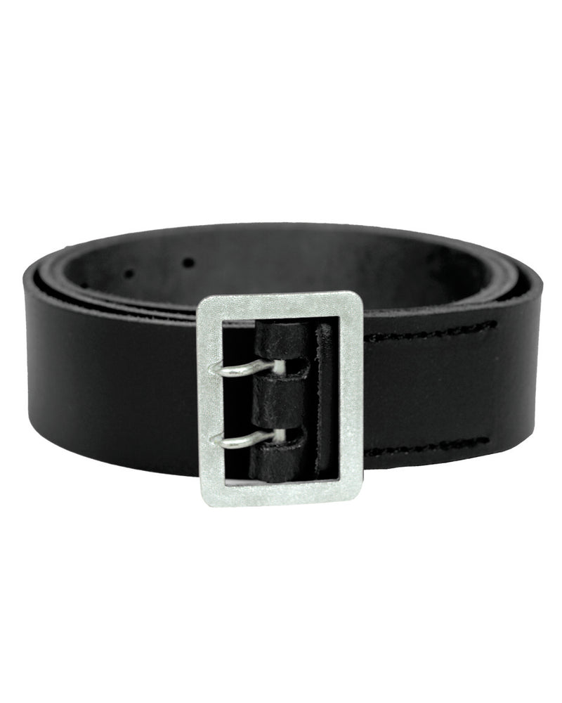 Ceinturon de service Mil-Tec en cuir de bovin 4,5 cm boucle métal à deux ardillons