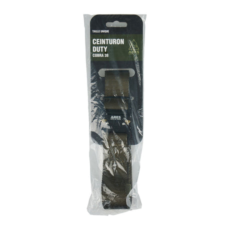 Ceinturon tactique Ares Duty Fast à boucle métallique double verrouillage, 38 ou 45 mm