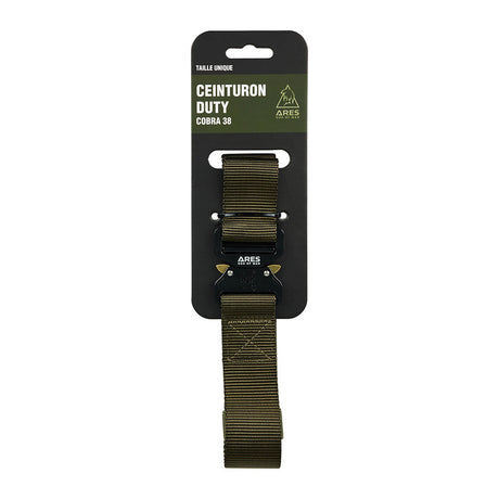 Ceinturon tactique Ares Duty Fast à boucle métallique double verrouillage, 38 ou 45 mm
