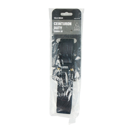 Ceinturon tactique Ares Duty Fast à boucle métallique double verrouillage, 38 ou 45 mm