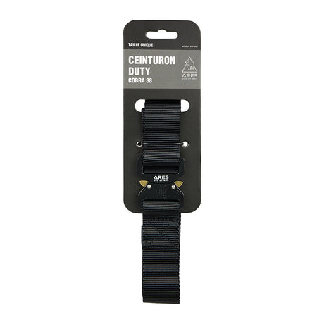 Ceinturon tactique Ares Duty Fast à boucle métallique double verrouillage, 38 ou 45 mm