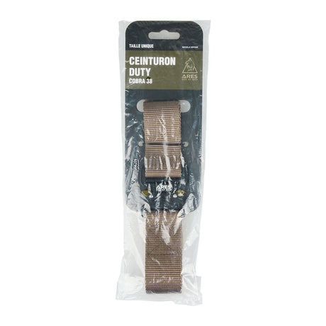 Ceinturon tactique Ares Duty Fast à boucle métallique double verrouillage, 38 ou 45 mm
