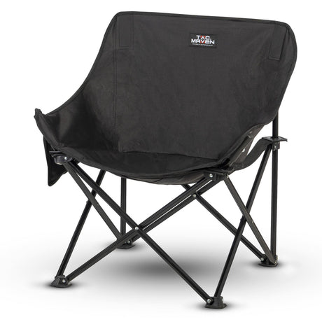 Chaise de campement pliante Tac Maven en acier et polyester 600D charge 150 kg