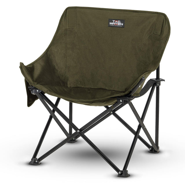 Chaise de campement pliante Tac Maven en acier et polyester 600D charge 150 kg