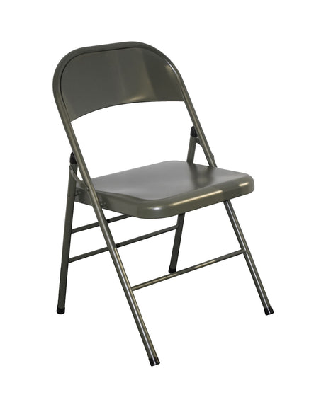 Chaise pliante type US Mil-Tec en métal laqué 45 x 47 x 79 cm, charge 120 kg