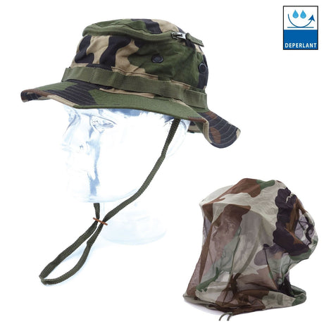 Chapeau de brousse OPEX Jungle polycoton 210 g/m² moustiquaire intégrée déperlant