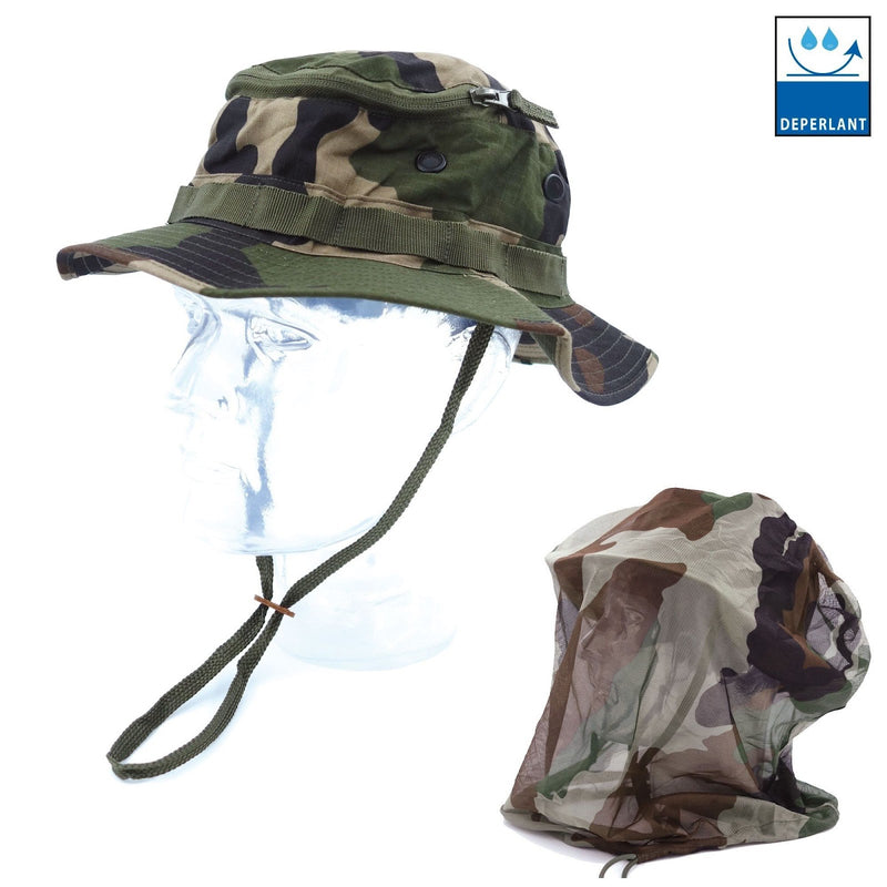 Chapeau de brousse OPEX Jungle polycoton 210 g/m² moustiquaire intégrée déperlant
