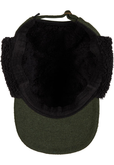 Chapeau d'hiver Brandit Lumberjack doublé fausse fourrure visière 7,5 cm à rabats