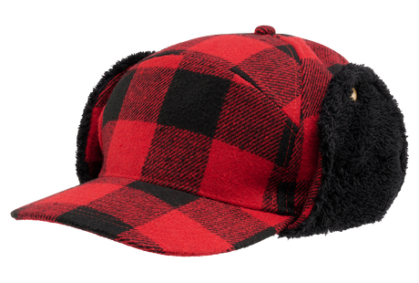 Chapeau d'hiver Brandit Lumberjack doublé fausse fourrure visière 7,5 cm à rabats