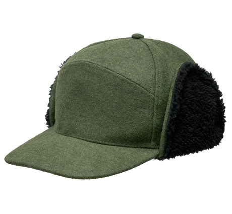 Chapeau d'hiver Brandit Lumberjack doublé fausse fourrure visière 7,5 cm à rabats