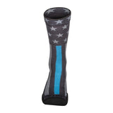 Chaussettes Crew Thin Blue Line 5.11 Tactical rembourrées compression du talon