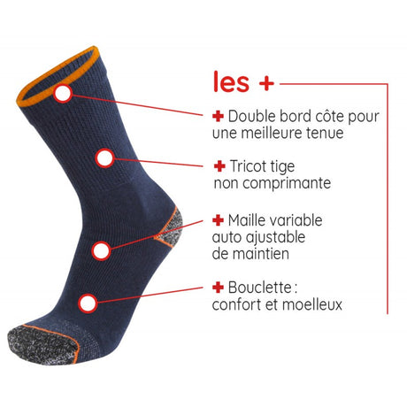 Chaussettes Estex Antimicrobien 3 paires