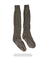 Chaussettes hautes de botte en laine de la Bundeswehr, surplus d'occasion, lot de 10