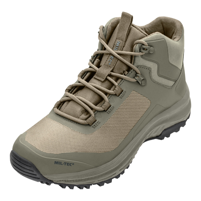 Chaussures Mil-Tec Assault Mid tige polyester-polyuréthane semelle Gummi-Phylon mesh respirant Speed Lace