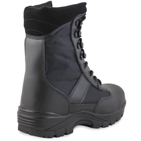 Chaussures coquées Mil-Tec Security en polyester et cuir bovin avec doublure Thinsulate et embout acier