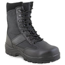 Chaussures coquées Mil-Tec Security en polyester et cuir bovin avec doublure Thinsulate et embout acier