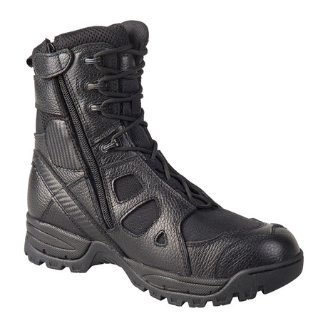 Chaussures de combat Ares SAS 8.0 à glissière latérale cuir pleine fleur 1,8 mm nylon 900D