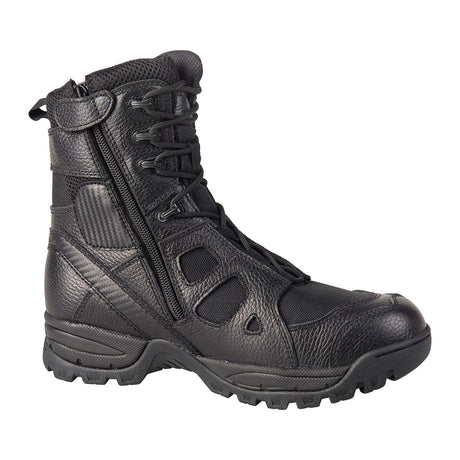 Chaussures de combat Ares SAS 8.0 à glissière latérale cuir pleine fleur 1,8 mm nylon 900D