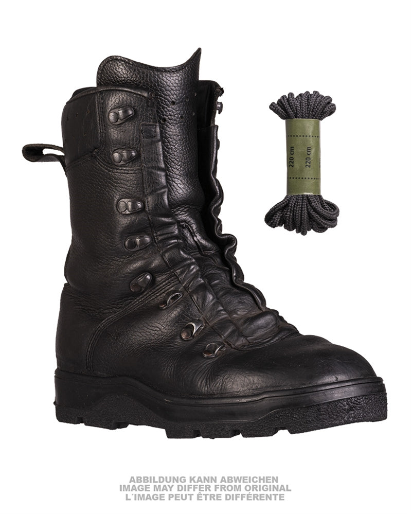 Chaussures de combat DMS en cuir de la Bundeswehr, ressemelées, occasion, lot de 5